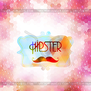 Hipster background on geometric shapes. EPS 10 - vector clipart