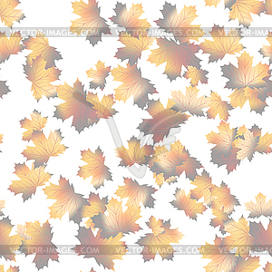 Autumn maple leaves pattern background. EPS 10 - vector clip art