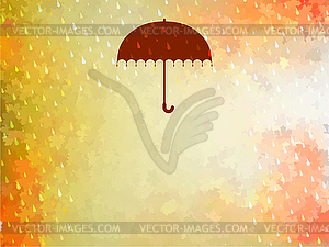 Background on theme of autumn. EPS 10 - color vector clipart