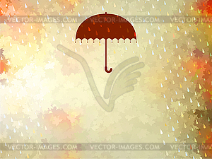 Background on theme of autumn. EPS 10 - vector clip art