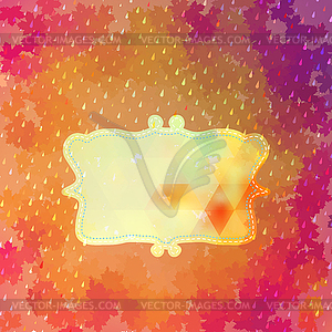 Maple leaves and frame. EPS 10 - vector clip art