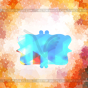 Maple leaves and frame. EPS 10 - vector clipart