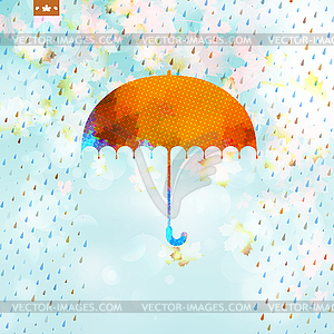 Autumn with abstract geometric shapes. EPS 10 - vector image