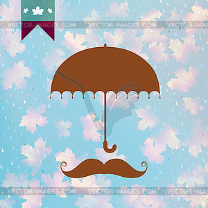 Autumn Aged vintage card. EPS 10 - vector clipart