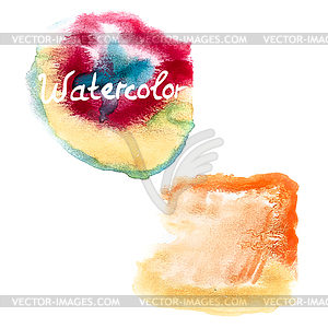 Watercolor art hand paint . EPS 10 - vector clipart