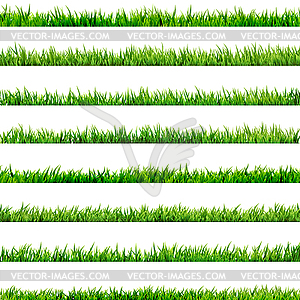 8 item set, small Grass. EPS 10 - vector image