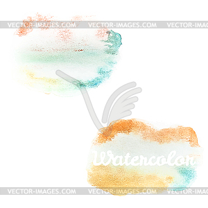 Watercolor art hand paint . EPS 10 - vector clip art