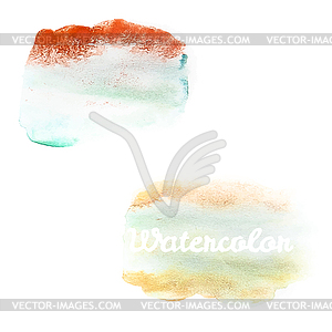 Watercolor art hand paint . EPS 10 - vector clipart