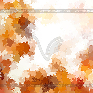 Autumnal leaf of maple and sunlight. EPS 10 - vector image