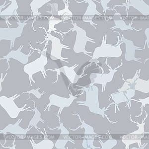 Creative Christmas patterns with deers. + EPS10 - vector clip art