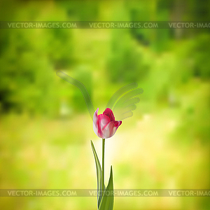Eco Green Flower Template. EPS 10 - vector clipart