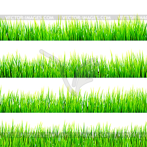 Свежая весенняя зеленая трава. EPS 10 - векторное изображение клипарта