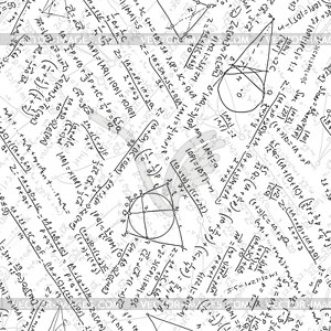 Maths seamless pattern. EPS  - vector clip art