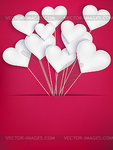 Valentines Day Heart Balloons. EPS 10 - vector clip art