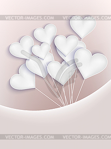 Valentine background with hearts. EPS 10 - vector clip art