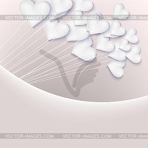 Valentine background with hearts. EPS 10 - vector clipart