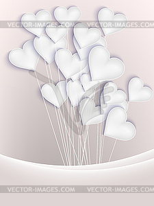 Valentine background with hearts. EPS 10 - vector image