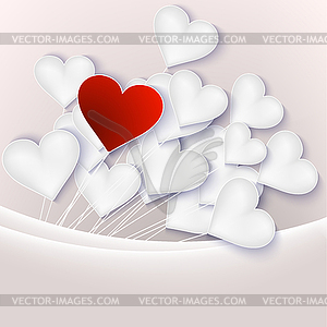 Valentine background with hearts. EPS 10 - vector clipart