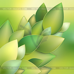 Green leaves abstract. EPS 10 - vector clip art