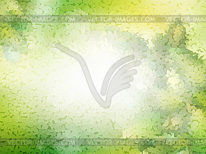 Green leaves pattern. EPS 10 - vector image