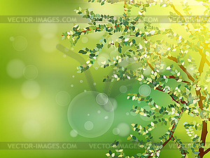 Nature background with green fresh leaves. EPS 10 - vector clipart / vector image