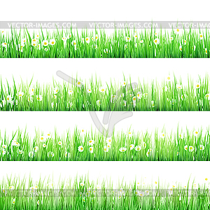 Spring Meadow with Daisies. EPS 10 - vector image