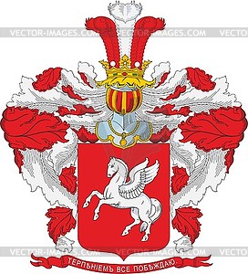 Faehlmann family coat of arms - vector clip art