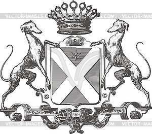 Броквиль-Котиньон (графы), герб - векторный рисунок
