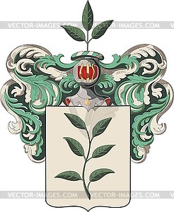 Guk family coat of arms - royalty-free vector image