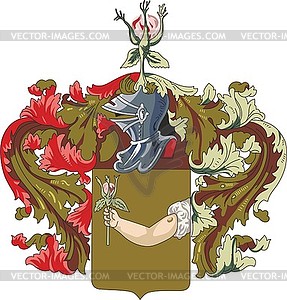 Ospennyi family coat of arms - vector image