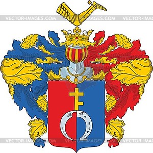 Tsytovich family coat of arms - vector image