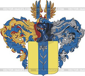 Demidov family coat of arms - vector image