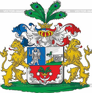 Dmitriev-Mamonov family coat of arms - vector image