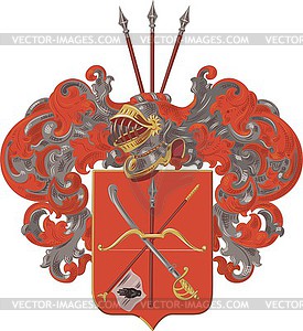 Gorich family coat of arms - vector clipart