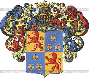 Верневичи, фамильный герб - векторная графика