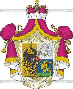 Argutinsky-Dolgorukiy dukes coat of arms - vector clipart