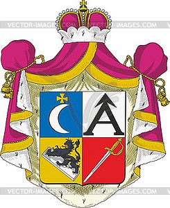 Babichev dukes coat of arms - royalty-free vector clipart