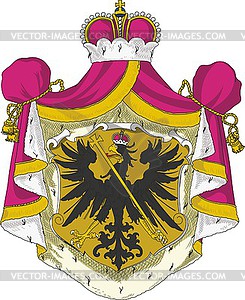 Gorchakov dukes coat of arms - vector clipart