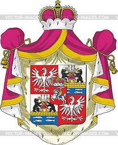 Khovansky dukes coat of arms - vector image