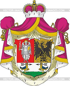 Obolensky dukes coat of arms - vector clipart