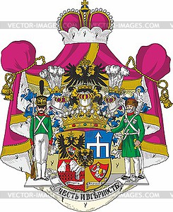 Paskevich Erivansky dukes coat of arms - vector clip art