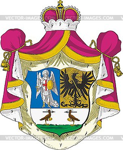 Repnin dukes coat of arms - vector clip art