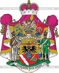 Vasilchikov dukes coat of arms - vector clip art