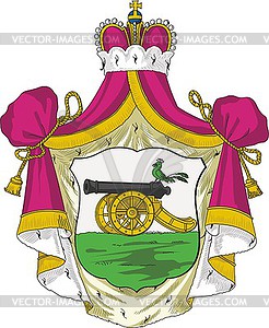 Вяземские (князья), герб - клипарт в формате EPS