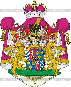 Osten-Saken dukes coat of arms - vector clipart / vector image
