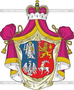 Shchepin-Rostovsky dukes coat of arms - vector image