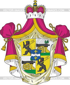 Шехонские (князья), самобытный герб - изображение в формате EPS