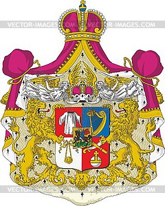 Gruzinsky dukes coat of arms - vector clipart