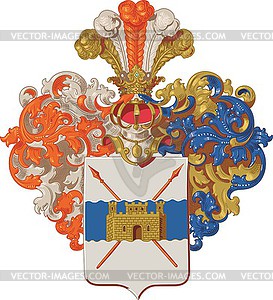 Maslovsky family coat of arms - vector image