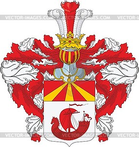 Lukin family coat of arms - vector image